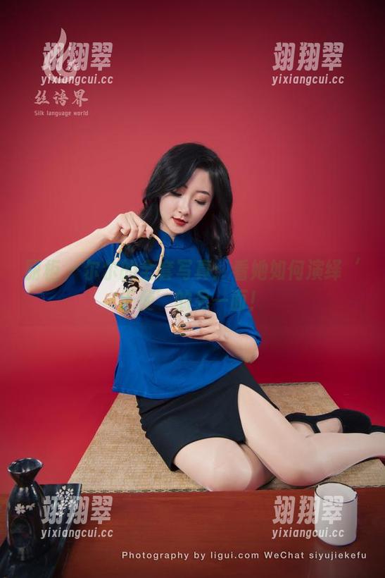丽柜 - 尔尔的全套写真：看她如何演绎‘天使’的另一面！-翊翔翠